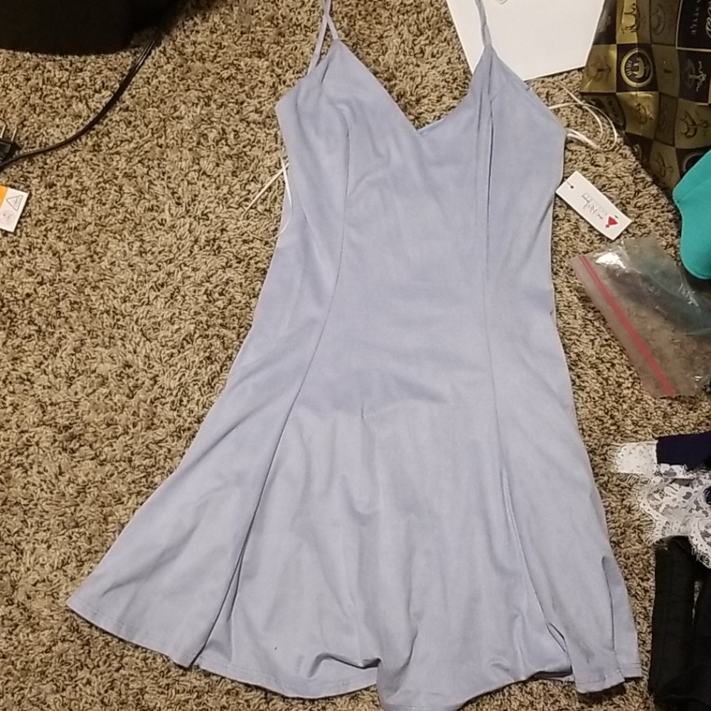 Criss cross back dress
